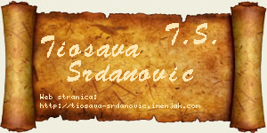 Tiosava Srdanović vizit kartica
